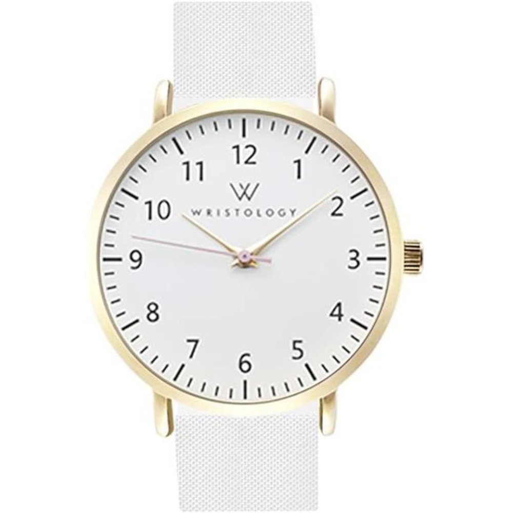 Maxi Numbers Watch - Interchangeable Silicone Strap  with Second Hand for Women